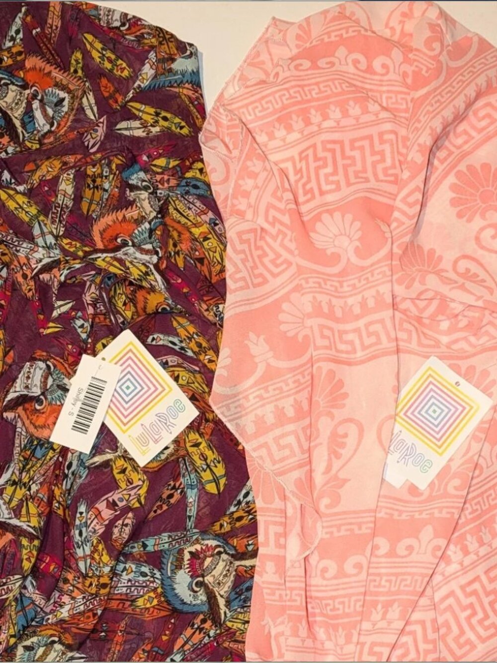 LuLaRoe Shirley Size Small New With Tags, Feathers & Aztec!